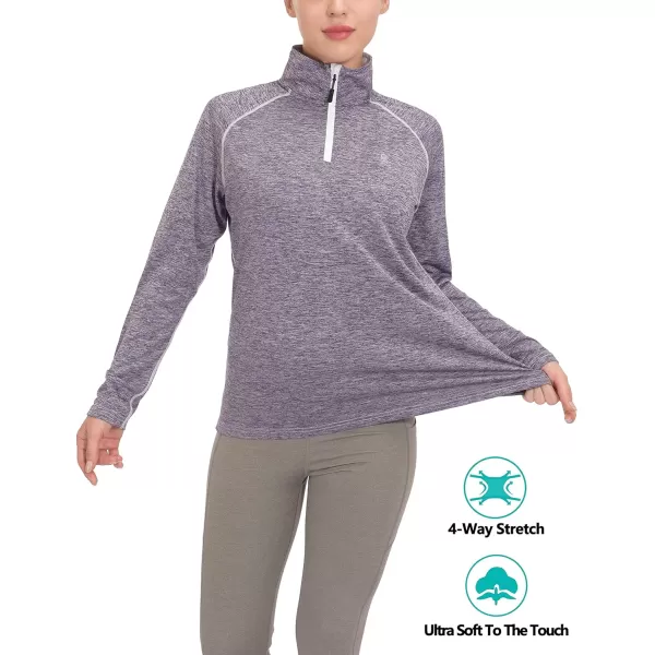Little Donkey Andy Women's Long Sleeve Running Shirts Workout Gym Sports T-Shirt Quick Dry