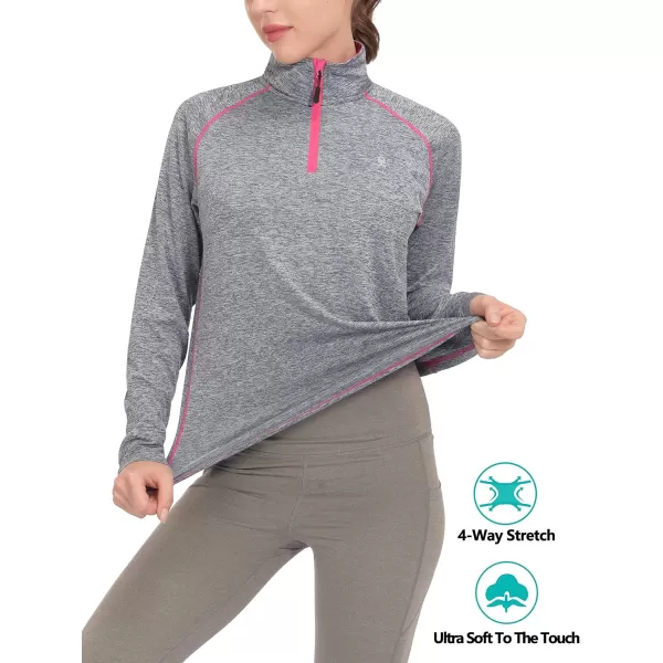 Little Donkey Andy Women's Long Sleeve Running Shirts Workout Gym Sports T-Shirt Quick Dry