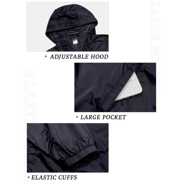 Little Donkey Andy Women's Packable Windbreaker UPF50+, Water-Repellent Half Zip Pullover Light Jacket Quick-Dry