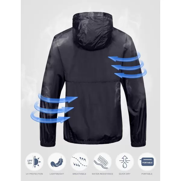 Little Donkey Andy Women's Packable Windbreaker UPF50+, Water-Repellent Half Zip Pullover Light Jacket Quick-Dry