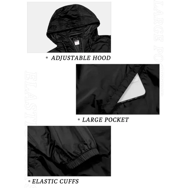Little Donkey Andy Women's Packable Windbreaker UPF50+, Water-Repellent Half Zip Pullover Light Jacket Quick-Dry
