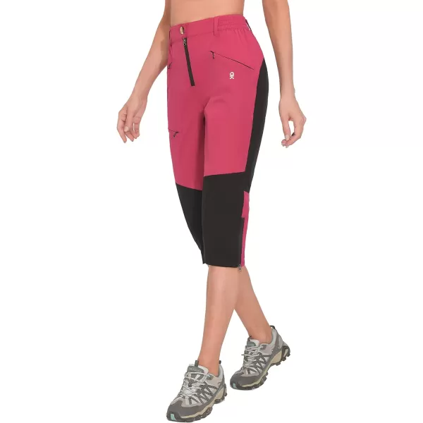 Little Donkey Andy Women's Quick Dry Capri 3/4 Hiking Lightweight Stretch Water-Resistant Pants Golf Casual