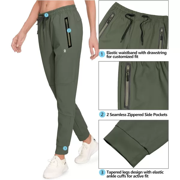 Little Donkey Andy Women's Quick Dry Cool Capri Pants Stretch Lightweight Drawstring Hiking Running Track Workout
