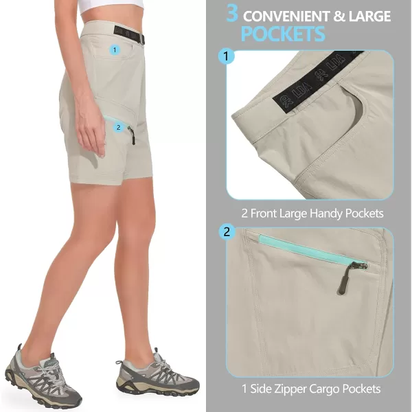 Little Donkey Andy Women's Quick Dry Cool Capri Pants Stretch Lightweight Drawstring Hiking Running Track Workout