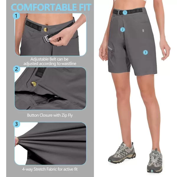 Little Donkey Andy Women's Quick Dry Cool Capri Pants Stretch Lightweight Drawstring Hiking Running Track Workout