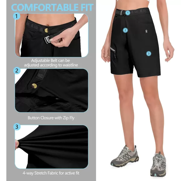 Little Donkey Andy Women's Quick Dry Cool Capri Pants Stretch Lightweight Drawstring Hiking Running Track Workout