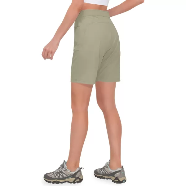 Little Donkey Andy Women's Quick Dry Cool Capri Pants Stretch Lightweight Drawstring Hiking Running Track Workout
