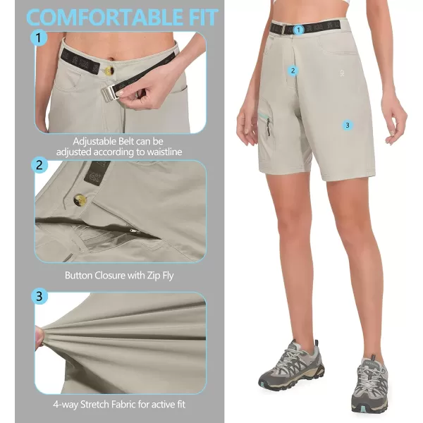 Little Donkey Andy Women's Quick Dry Cool Capri Pants Stretch Lightweight Drawstring Hiking Running Track Workout