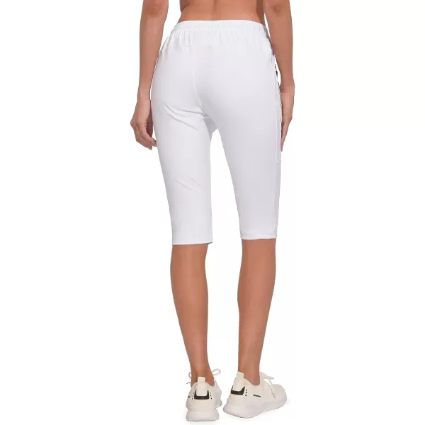 Little Donkey Andy Women's Quick Dry Cool Capri Pants Stretch Lightweight Drawstring Hiking Running Track Workout