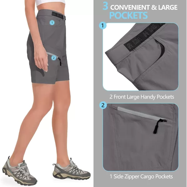 Little Donkey Andy Women's Quick Dry Cool Capri Pants Stretch Lightweight Drawstring Hiking Running Track Workout
