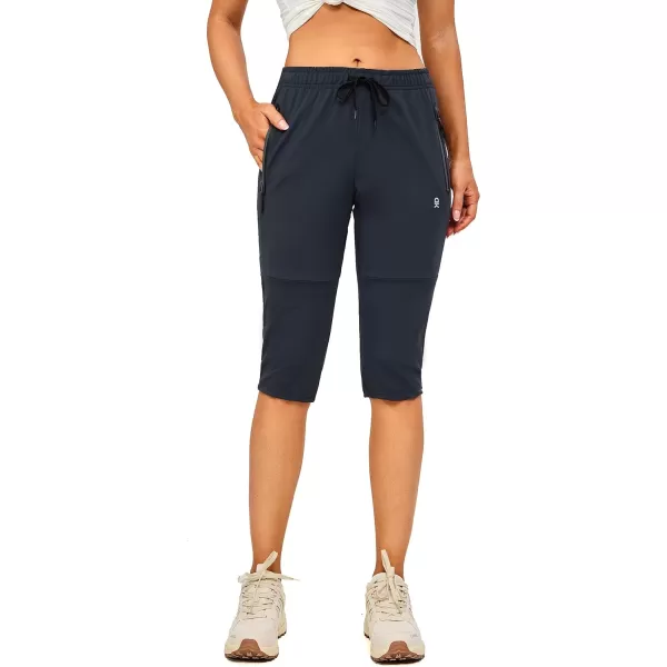 Little Donkey Andy Women's Quick Dry Cool Capri Pants Stretch Lightweight Drawstring Hiking Running Track Workout