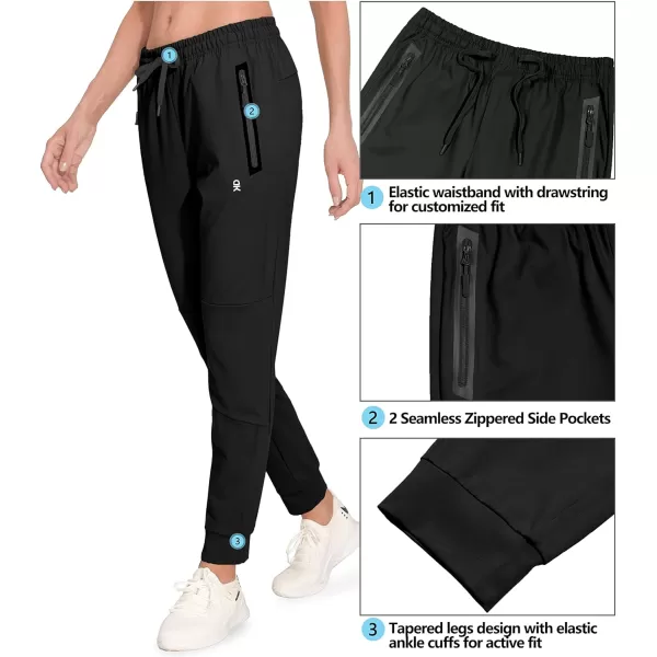 Little Donkey Andy Women's Quick Dry Cool Capri Pants Stretch Lightweight Drawstring Hiking Running Track Workout