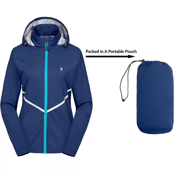 Little Donkey Andy Women's Rain Running Jackets Cycling Windbreakers Lightweight Waterproof Reflective Windproof