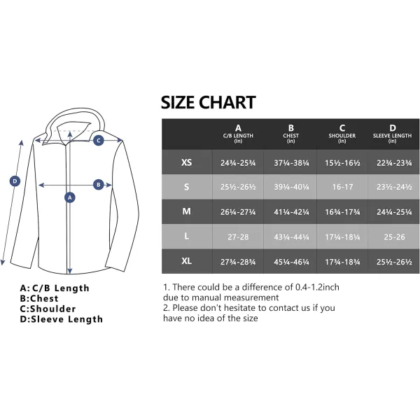 Little Donkey Andy Women's Reversible Long Fleece Jacket Full Zip Polar Fleece Hoodie Lightweight Soft Warm Winter Coat