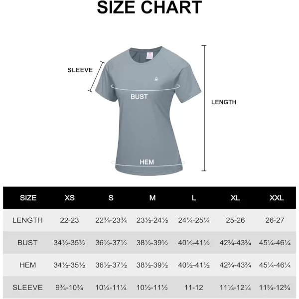 Little Donkey Andy Women's Short Sleeve Quick Dry T-Shirt, Crew Neck Athletic Shirts for Golf Running, Breathable UPF 50