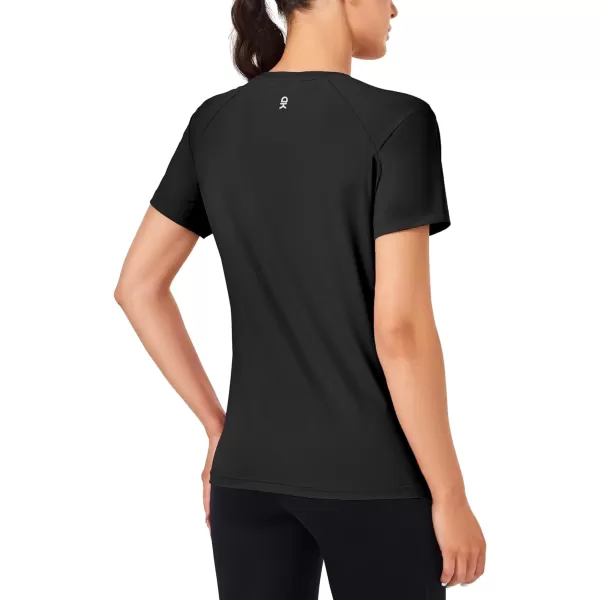 Little Donkey Andy Women's Short Sleeve Quick Dry T-Shirt, Crew Neck Athletic Shirts for Golf Running, Breathable UPF 50