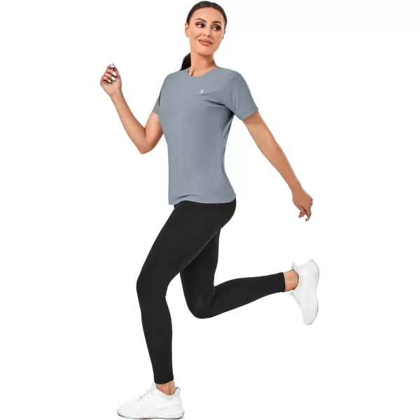 Little Donkey Andy Women's Short Sleeve Quick Dry T-Shirt, Crew Neck Athletic Shirts for Golf Running, Breathable UPF 50