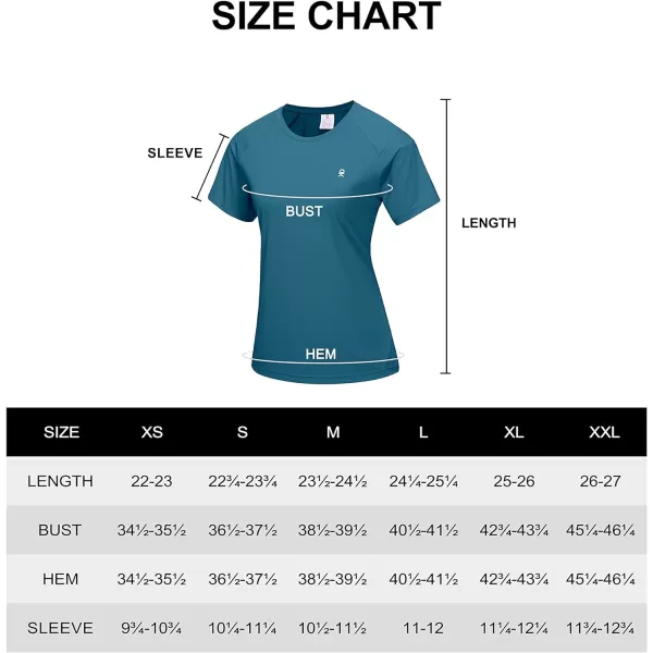 Little Donkey Andy Women's Short Sleeve Quick Dry T-Shirt, Crew Neck Athletic Shirts for Golf Running, Breathable UPF 50