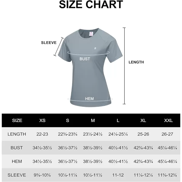 Little Donkey Andy Women's Short Sleeve Quick Dry T-Shirt, Crew Neck Athletic Shirts for Golf Running, Breathable UPF 50