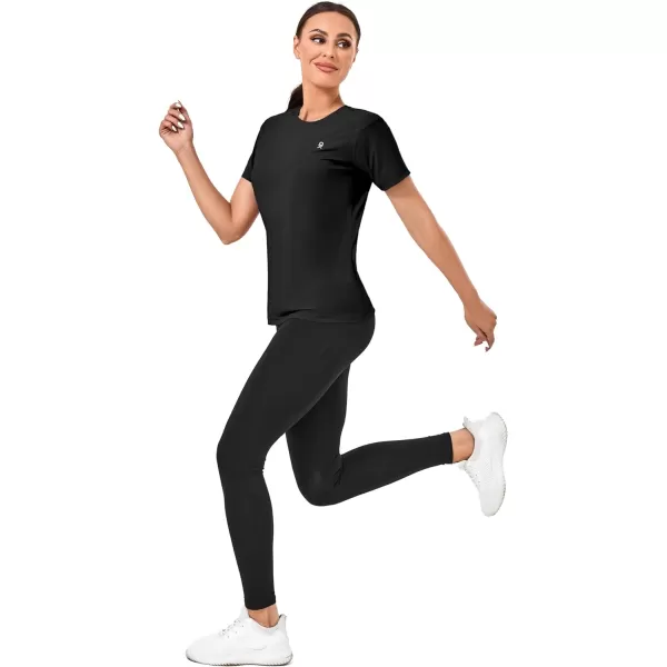 Little Donkey Andy Women's Short Sleeve Quick Dry T-Shirt, Crew Neck Athletic Shirts for Golf Running, Breathable UPF 50
