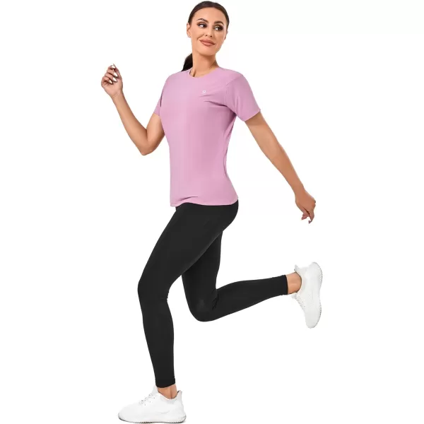 Little Donkey Andy Women's Short Sleeve Quick Dry T-Shirt, Crew Neck Athletic Shirts for Golf Running, Breathable UPF 50