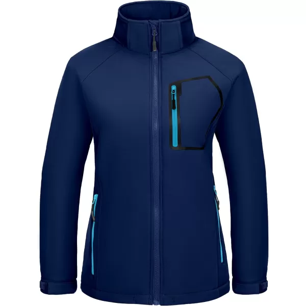 Little Donkey Andy Women's Softshell Hiking Jackets Ski Snow Fleece Lined Lightweight Windproof Removable Hood