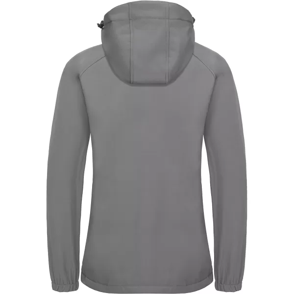Little Donkey Andy Women's Softshell Hiking Jackets Ski Snow Fleece Lined Lightweight Windproof Removable Hood