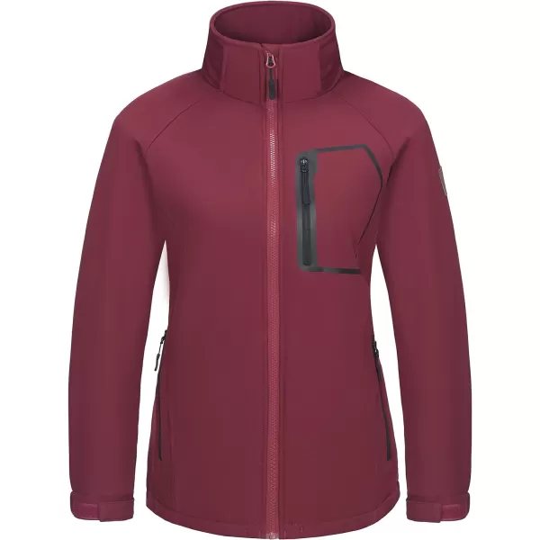Little Donkey Andy Women's Softshell Hiking Jackets Ski Snow Fleece Lined Lightweight Windproof Removable Hood