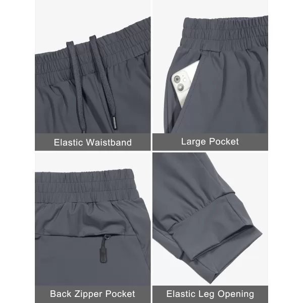 Little Donkey Andy Women's Stretch Joggers with Pockets, Quick-Dry Lightweight Running Pants for Women