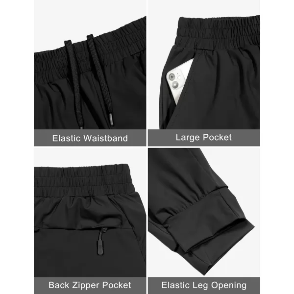 Little Donkey Andy Women's Stretch Joggers with Pockets, Quick-Dry Lightweight Running Pants for Women