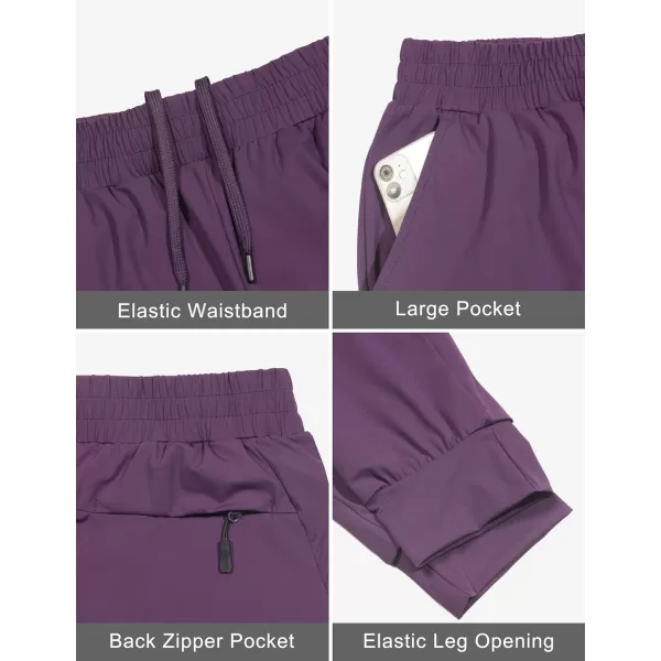 Little Donkey Andy Women's Stretch Joggers with Pockets, Quick-Dry Lightweight Running Pants for Women