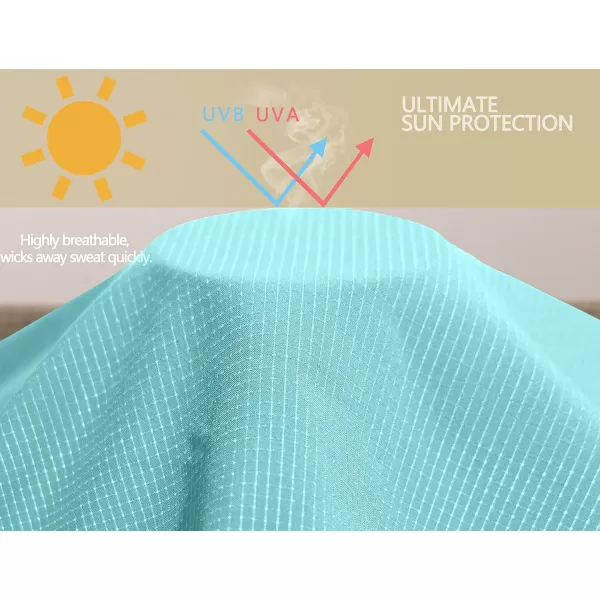 Little Donkey Andy Women's Sun Protection Hoodie Jackets Long Sleeve UPF50+ Shirts Hiking Travel Camp Air Holes Full Zip