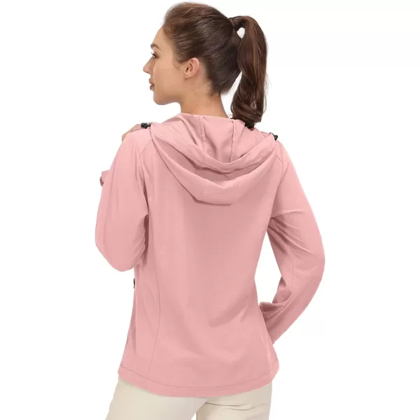 Little Donkey Andy Women's Sun Protection Hoodie Jackets Long Sleeve UPF50+ Shirts Hiking Travel Camp Air Holes Full Zip