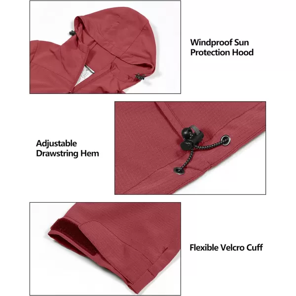 Little Donkey Andy Women's Sun Protection Hoodie Jackets Long Sleeve UPF50+ Shirts Hiking Travel Camp Air Holes Full Zip