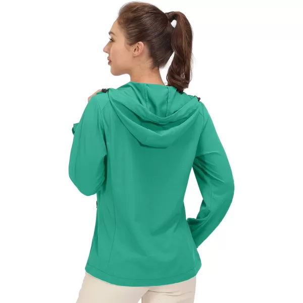 Little Donkey Andy Women's Sun Protection Hoodie Jackets Long Sleeve UPF50+ Shirts Hiking Travel Camp Air Holes Full Zip