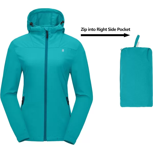 Little Donkey Andy Women's Sun Protection Hoodie Jackets Long Sleeve UPF50+ Shirts Hiking Travel Camp Air Holes Full Zip