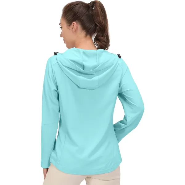 Little Donkey Andy Women's Sun Protection Hoodie Jackets Long Sleeve UPF50+ Shirts Hiking Travel Camp Air Holes Full Zip