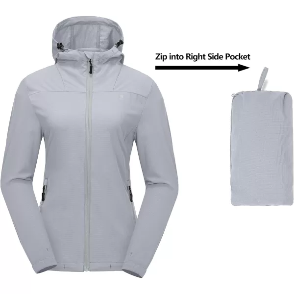 Little Donkey Andy Women's Sun Protection Hoodie Jackets Long Sleeve UPF50+ Shirts Hiking Travel Camp Air Holes Full Zip