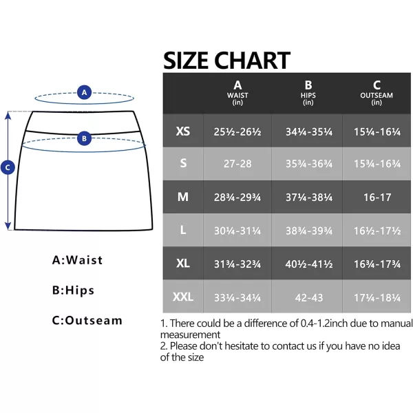 Little Donkey Andy Women's Tennis Golf Skirts High Waisted Athletic Skirts Lightweight Breathable Skorts with Shorts