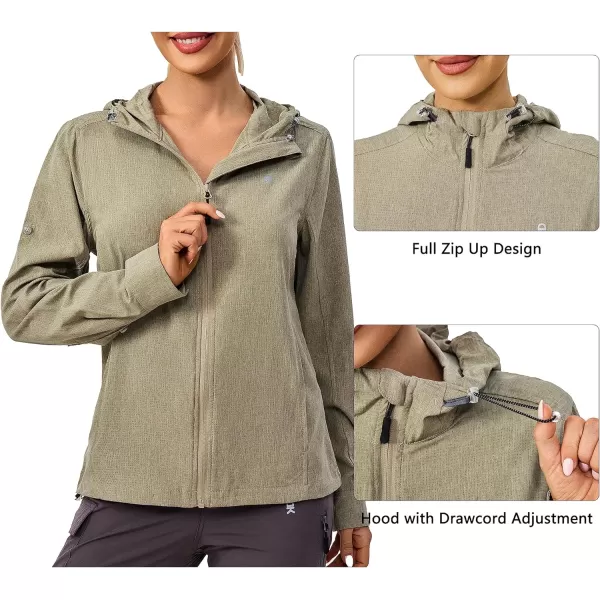 Little Donkey Andy Women's UPF 50+ Hoodie Jackets Long Sleeve Breathable Lightweight Hiking Shirt, Air-Holes Tech