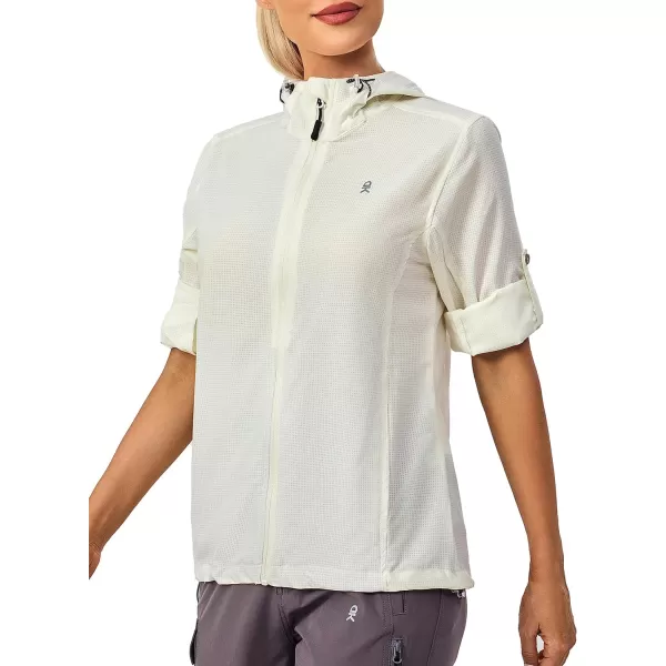 Little Donkey Andy Women's UPF 50+ Hoodie Jackets Long Sleeve Breathable Lightweight Hiking Shirt, Air-Holes Tech