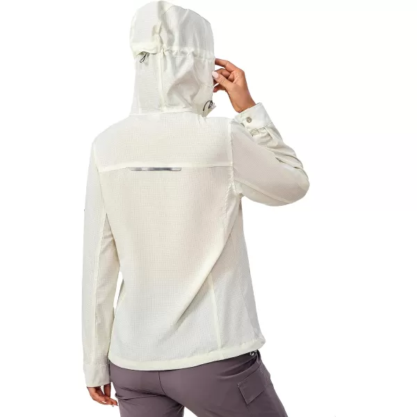Little Donkey Andy Women's UPF 50+ Hoodie Jackets Long Sleeve Breathable Lightweight Hiking Shirt, Air-Holes Tech