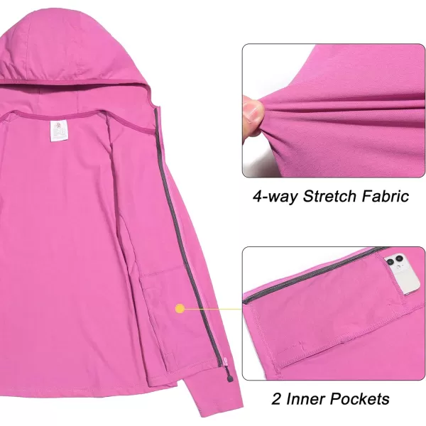 Little Donkey Andy Women's UPF 50+ Sun Protection Hoodie Jacket Long Sleeve Performance Sun Shirt with Pockets