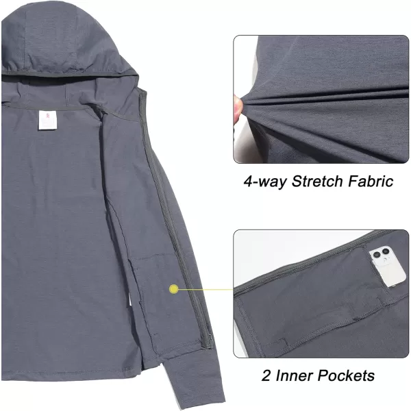 Little Donkey Andy Women's UPF 50+ Sun Protection Hoodie Jacket Long Sleeve Performance Sun Shirt with Pockets