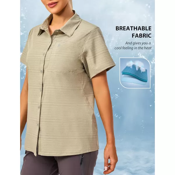 Little Donkey Andy Women's UPF 50 UV Protection Shirt, Breathable Short Sleeve Fishing Hiking Shirts