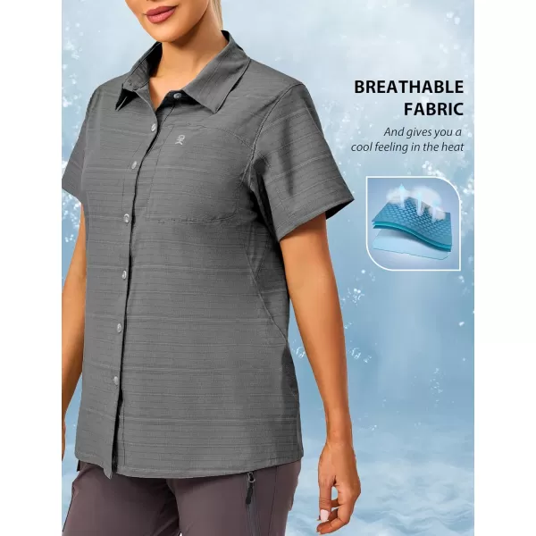 Little Donkey Andy Women's UPF 50 UV Protection Shirt, Breathable Short Sleeve Fishing Hiking Shirts