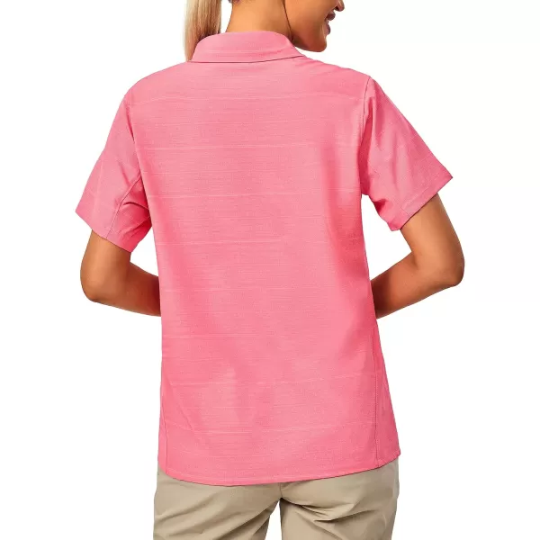Little Donkey Andy Women's UPF 50 UV Protection Shirt, Breathable Short Sleeve Fishing Hiking Shirts