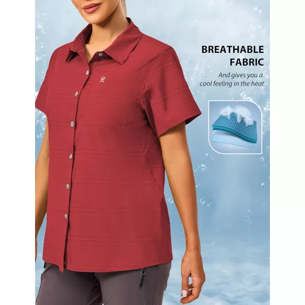 Little Donkey Andy Women's UPF 50 UV Protection Shirt, Breathable Short Sleeve Fishing Hiking Shirts