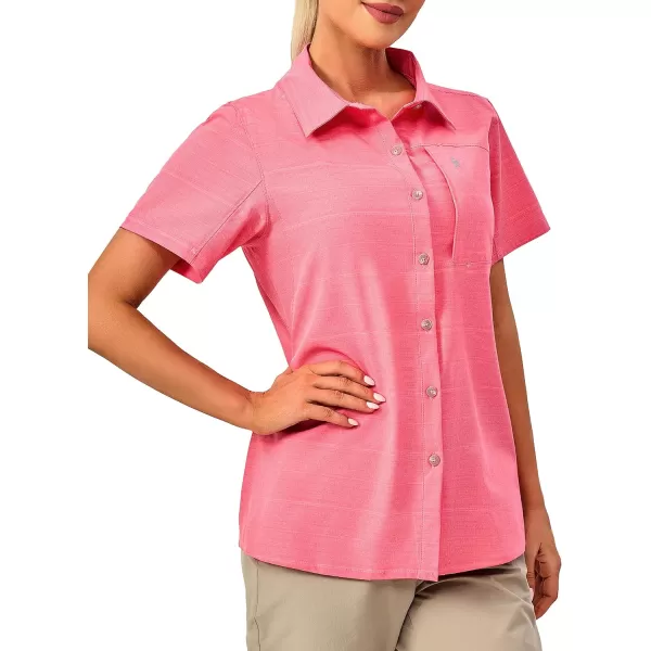 Little Donkey Andy Women's UPF 50 UV Protection Shirt, Breathable Short Sleeve Fishing Hiking Shirts