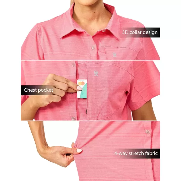 Little Donkey Andy Women's UPF 50 UV Protection Shirt, Breathable Short Sleeve Fishing Hiking Shirts